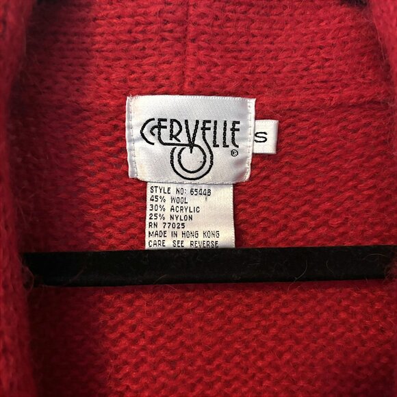 Vintage Cervelle Oversized Wool-Blend Embroidered Sweater - Picture 8 of 8